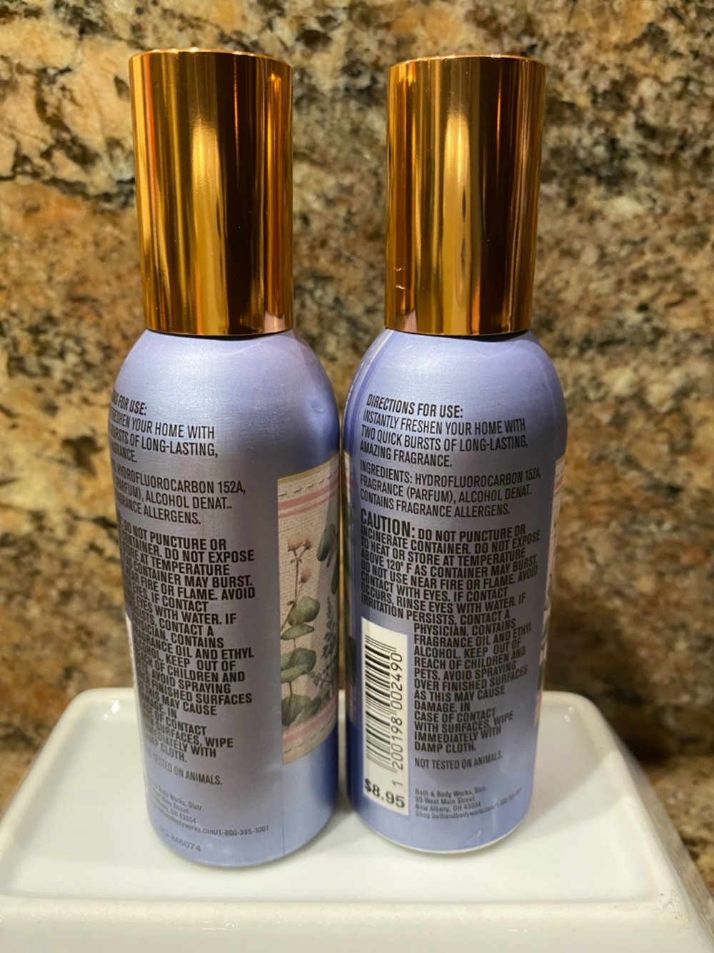 2) EUCALYPTUS RAIN Concentrated Room Sprays, each 1.5 oz / 42.5 g, B&BW/WB, NWT - Picture 5 of 8